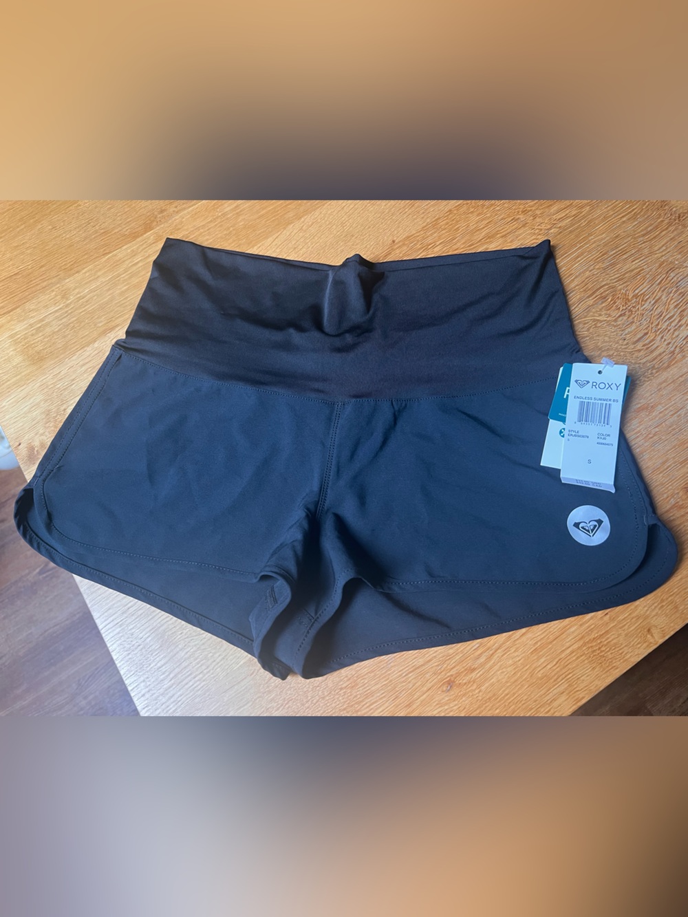 Roxy Women's Black Swim Shorts with Logo
